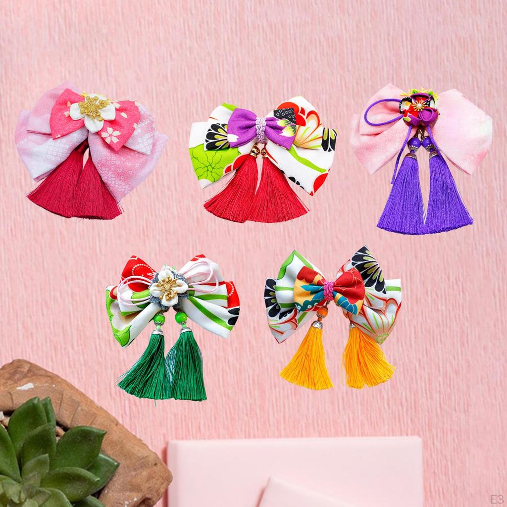 Bowknot Tassel Hair Accessories Antique Decorative Clip Traditional Hairpin