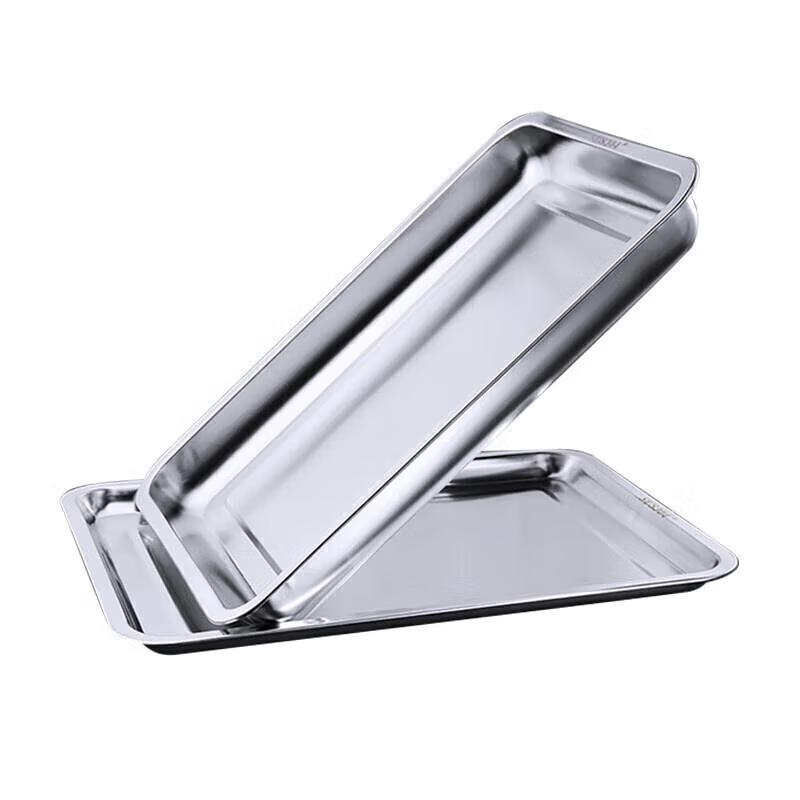 

304 Stainless Steel Deep Rectangular Serving Tray 32x22x4.8cm