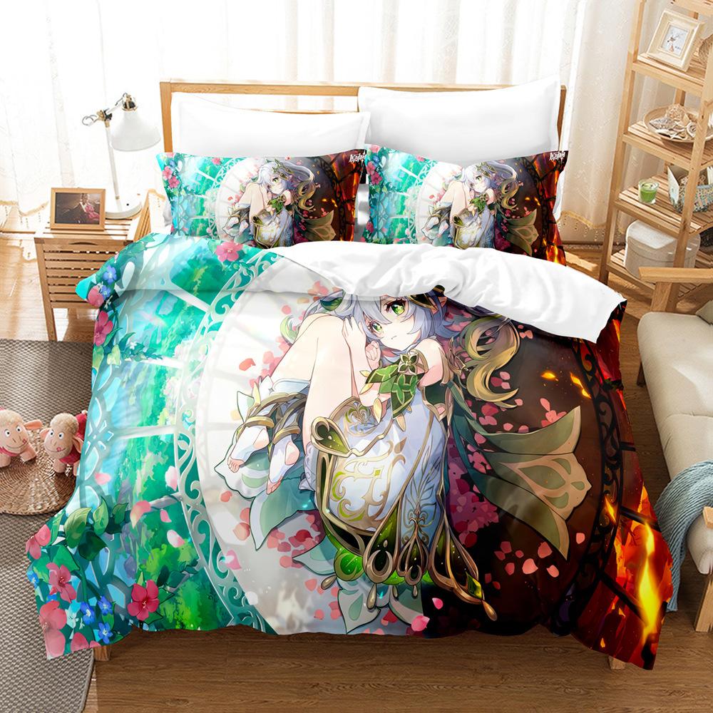 

Bedding Digital Printing Three-Piece Set Original Pillowcase Quilt Cover 90 * 200