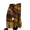 Autumn and Winter New Products Retro Atmosphere Brown Plaid Scarf Men and Women Ramen Mohair Enlarged Thickened Shawl Scarf