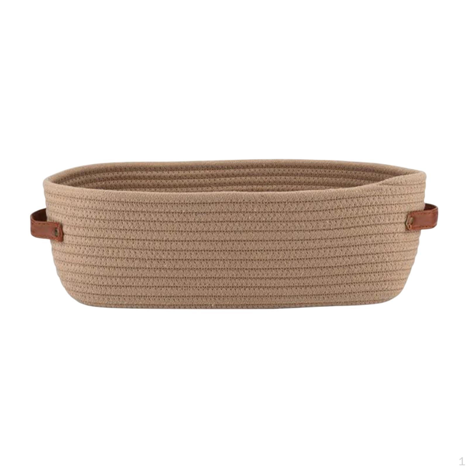 

Корзина из хлопка с ручкой, местом для хранения и органайзером для ванной комнаты Khaki