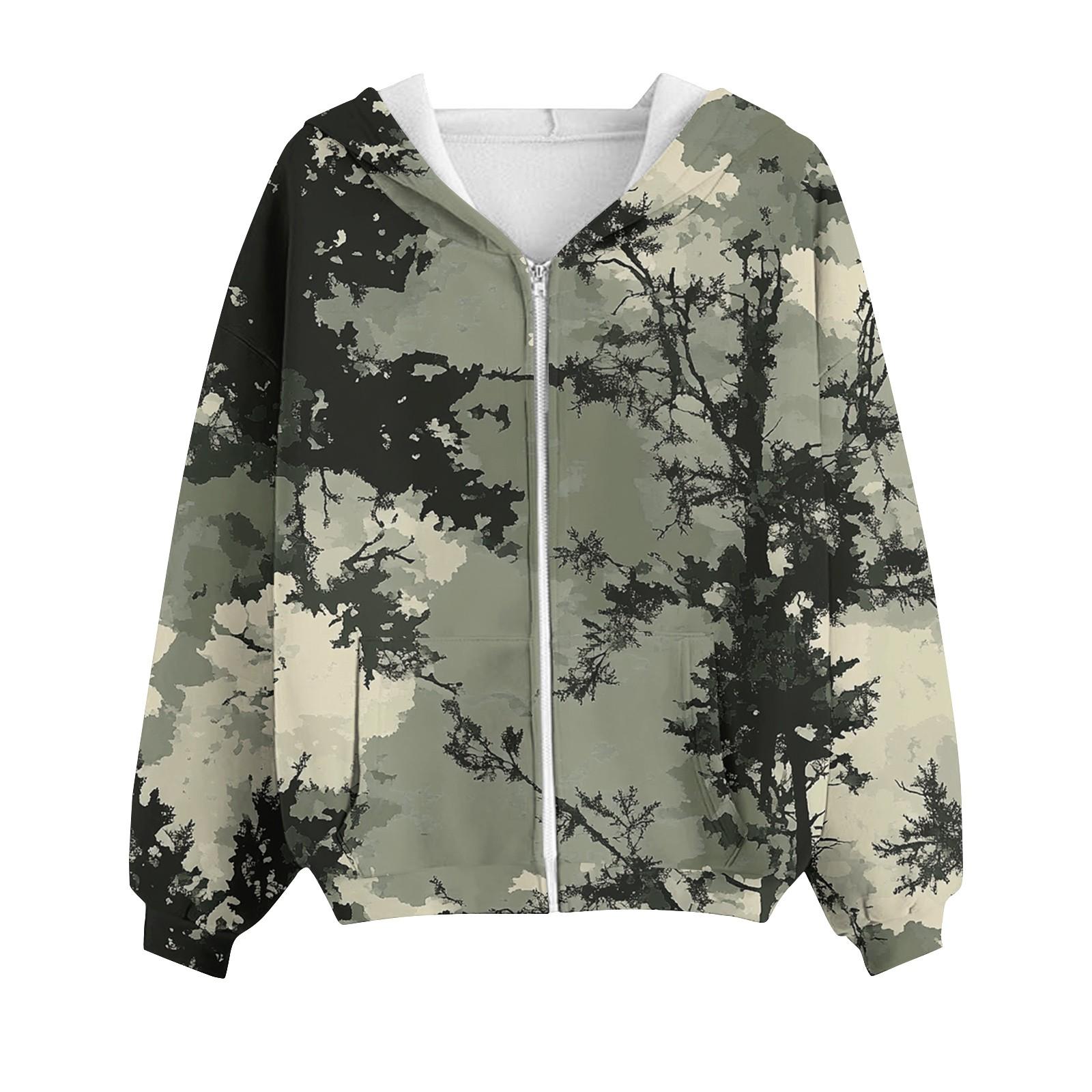 

Худі на блискавці жіноче з довгим рукавом, оверсайз світшоти для жінок, куртка з кишенями, осінній модний одяг XXXL