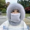 Coldproof Scarf Mask Integrated Hat Warm Lei Feng Hat New Helmet Cap  Unisex