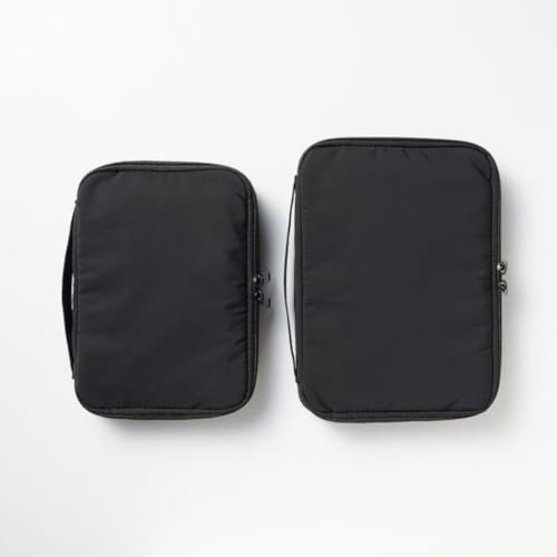 MUJI Notebook cover with removable pencil case, black, for B6 size NDD93A1S