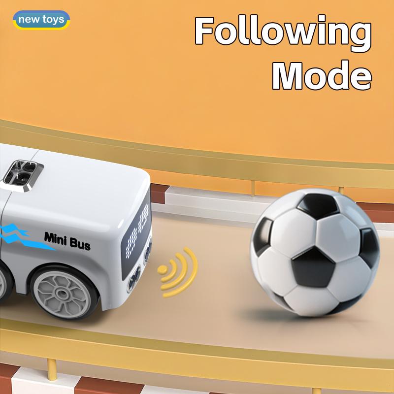 Non-Toxic Gesture Induction Rc Intelligent Mini Bus Magic Intelligent Remote Control Cartoon Car Senior Smart Electric Vehicle Childrentoy