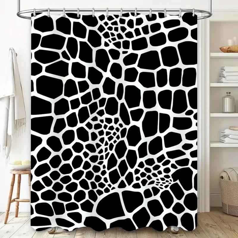 

Luxury Horse Print Shower Curtain Waterproof Home Decor Bathroom Accessory For Bathtub Decoration Blue Flame Colors Sunlight W60H190(CM)-1 Pcs