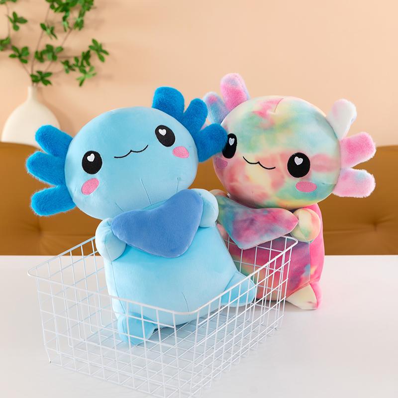 Morbido Peluche Axolotl in 4 Colori Dinosauro Esagonale Peluche Animale Regalo Carino Per Coppie