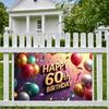 Large Anniversary Supplies Birthday Banner Party Background for Anniversary Adult Party Family Gatherings