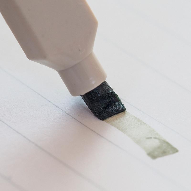 6pcs Super Soft Color Highlighter Marker Pen Set Morandi Pastel Colors Brush Tip for Drawing Paint