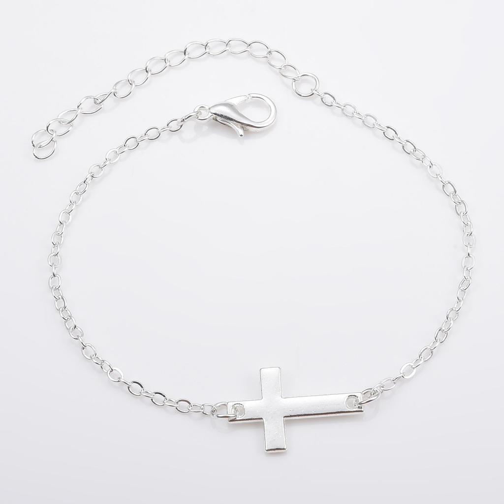 Trendy Geometric Cross Bracelet for Women