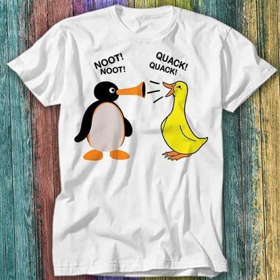 Pingu Noot Noot And Honk Gås Kvakk Kvakk T-skjorte Topp Tee 590