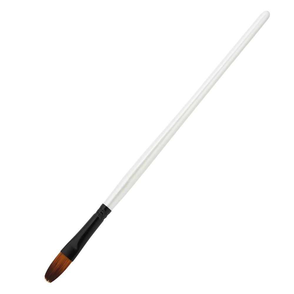 12PCS Nylon Hair Paintbrushes Painting Tool  Acrylic Art Creation (Filbert Tip)