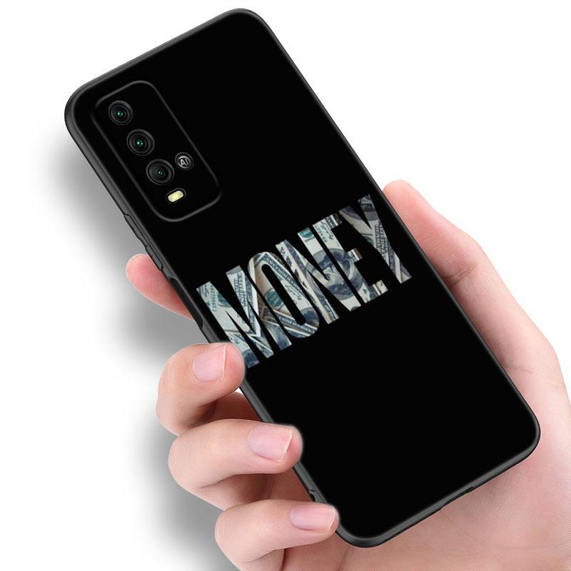 Banknote Dollar Cash Money Phone Case For Xiaomi Redmi Note 5 6 9T K20 K40 K50 Pro 7A 8A 9A 9C 9i 10A 10C A1 S2 TPU Black Cover