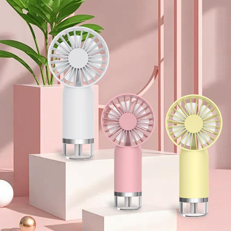 Humidifying Water Replenishing Handheld Spray Fan Fast Charging Convenient Desktop Usb Charging Mini Handheld Fan