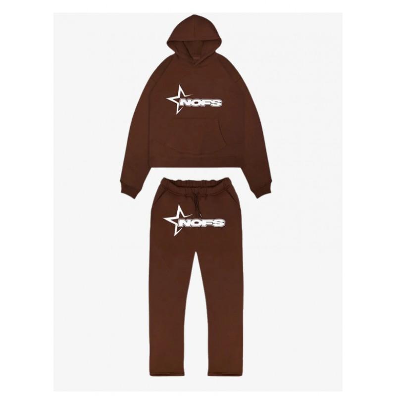 Hip Hop Streetwear Hoodie Pants Set Men Women - Embroidered Letter Print Loose Fit Long Sleeve Unisex Tracksuit