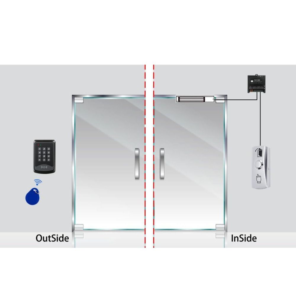 Zinc Alloy Access Control Button Waterproof Door Exit Button Professional Door Opening Switch Gate