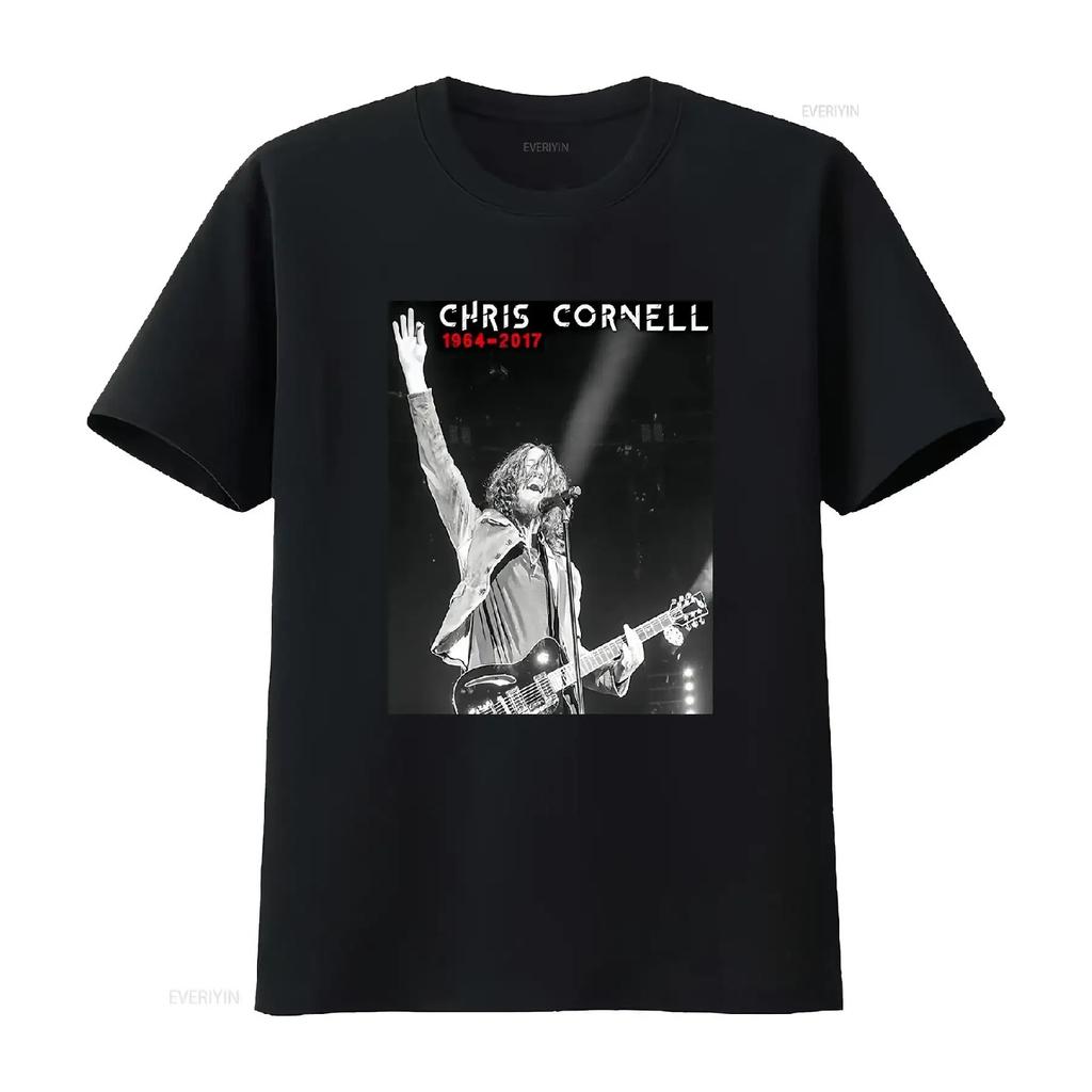 Chris Cornell 1964 2017 R I P T Shirt Baggy Boyfriend 1949 Vintage Washed Fashion Casual Breathable Top For Everyday Wear