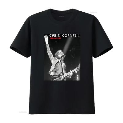 Chris Cornell 1964 2017 R I P T Shirt Baggy Boyfriend 1949 Vintage Washed Fashion Casual Breathable Top For Everyday Wear