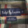 RALPH LAUREN Check Pattern Short sleeve Button down shirt S BLAIRE Men's Used