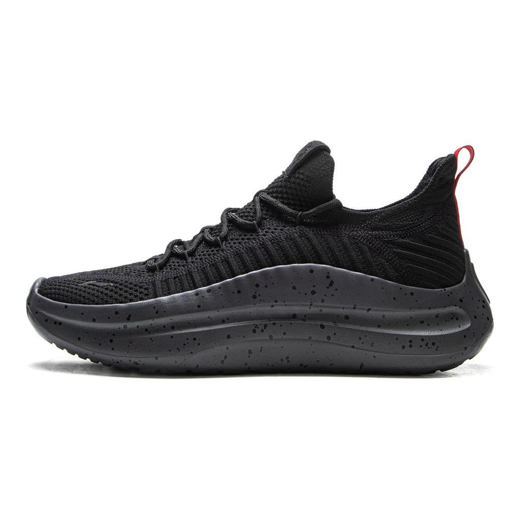 Li Ning Cloud Wave Knit Cushioning Slip Resistant Abrasion Resistant Lightweight Rebound Low top Casual Shoes Men's AGLV129-2