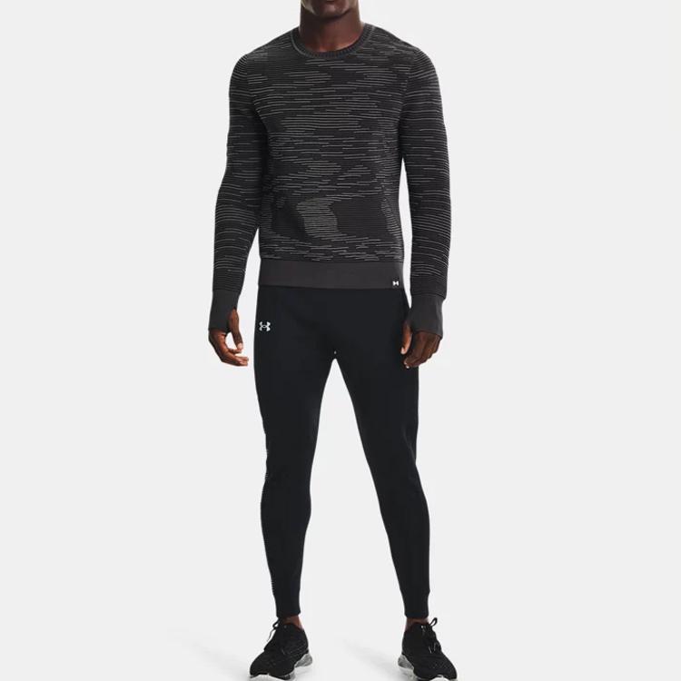 Under Armour Casual Sport Crew Neck T-shirt Men Tops Charcoal-Jade-Grey 1366502-010