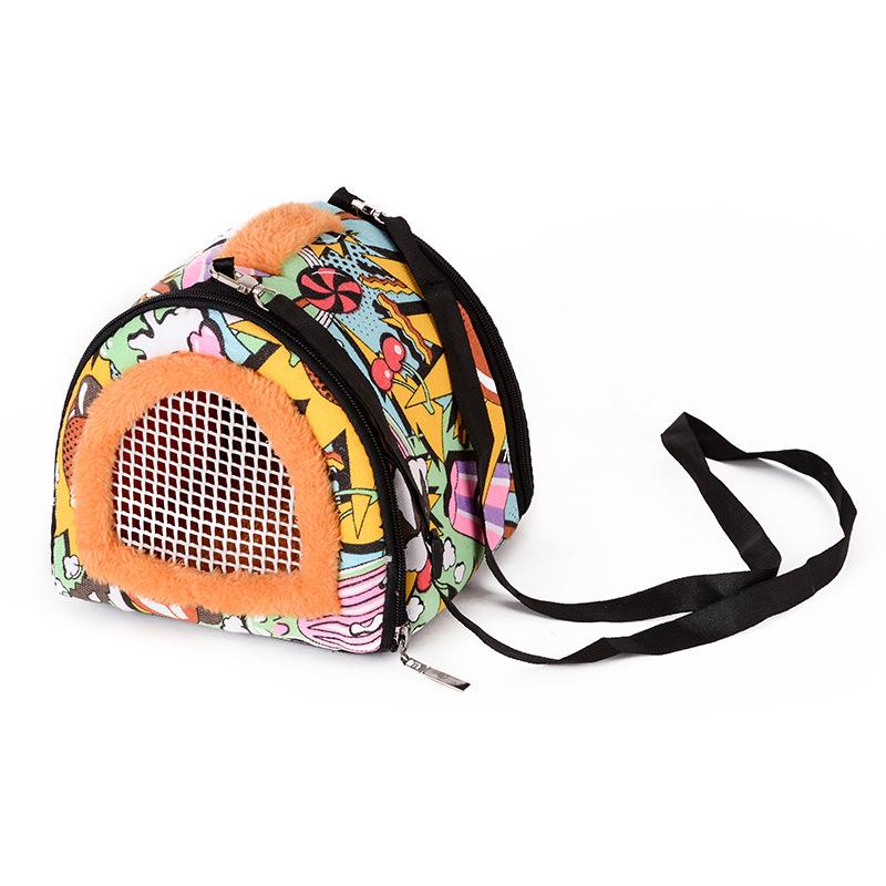 Small Pet Winter Warm Crossbody Bag - Hamster, Guinea Pig, Hedgehog Portable Backpack