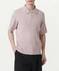 Musinsa Standard Cable Knitted Polo Shirt [Desert Pink]