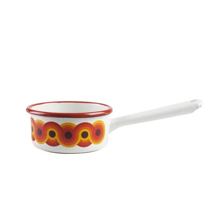 Casserole email pop 10 cm - Acier emaille vitrifie