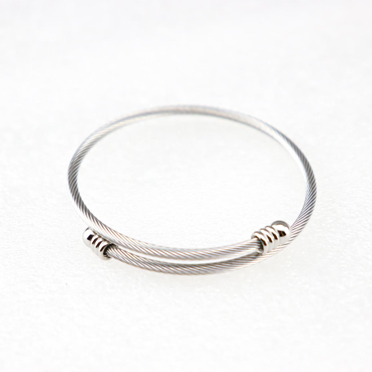 

Браслет из титановой стальной проволоки, позолоченный браслет, регулируемый браслет из нержавеющей стали своими руками, индивидуальный браслет с нитью