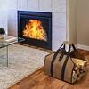 Spacious Outdoor Firewood Bag Waterproofed Oxfords Materials Reinforced Handle Easyly Clean Camping Gear