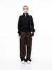 Chaenseseunoi Soft Hazy Half Zip-Up Knit - Black /W243Tp05Bk