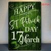 Vintage St Patrick Joy Metal Plaque Waterproof Wall Art Home Restaurant Decor Sign