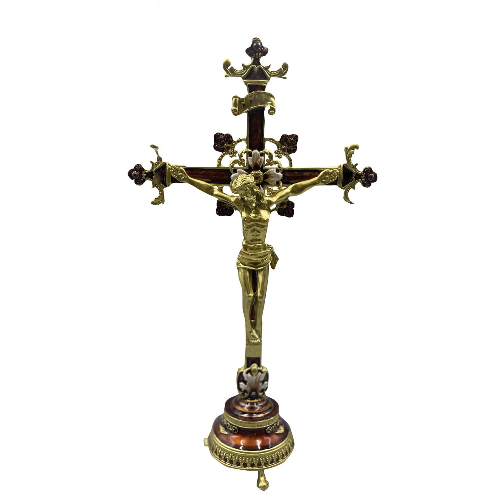 

Metal Cross Religious Items Gift Ornaments One Size