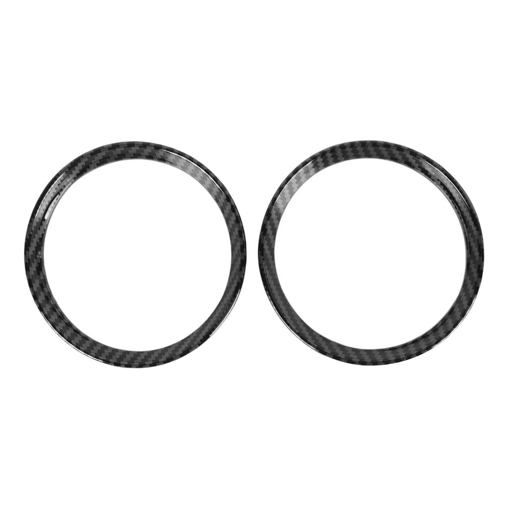 2 Stück Getränkehalter Panelabdeckung Kohlefaser Muster Kratzfest für Cooper R54 R55 R56 R60