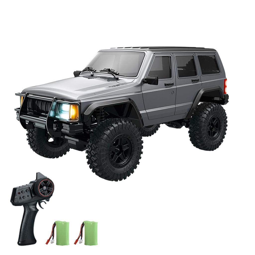 Remote Control Car, 2.4GHz 4WD Rechargeable Electric Off-Road Vehicle with LED Lights 3 Batteries, 1