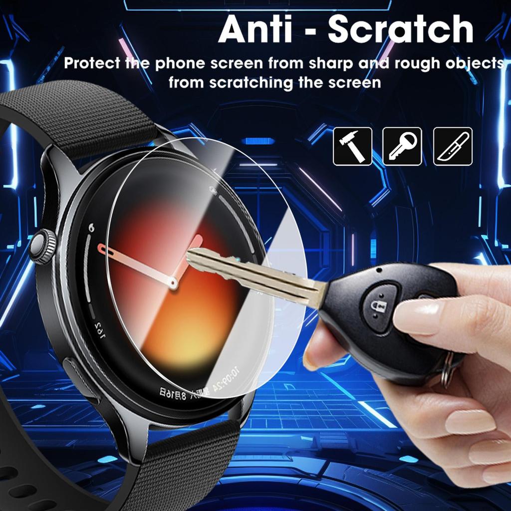 Einfache Installation Hartglasfolien für Xiaomi Mi Watch 5 HD Klar Kratzfest Bruchsicher Smartwatch Displayschutzfolien