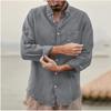 Men's Four Seasons Shirt Long Sleeve Casual Business Shirt Daily Solid Color Clothing