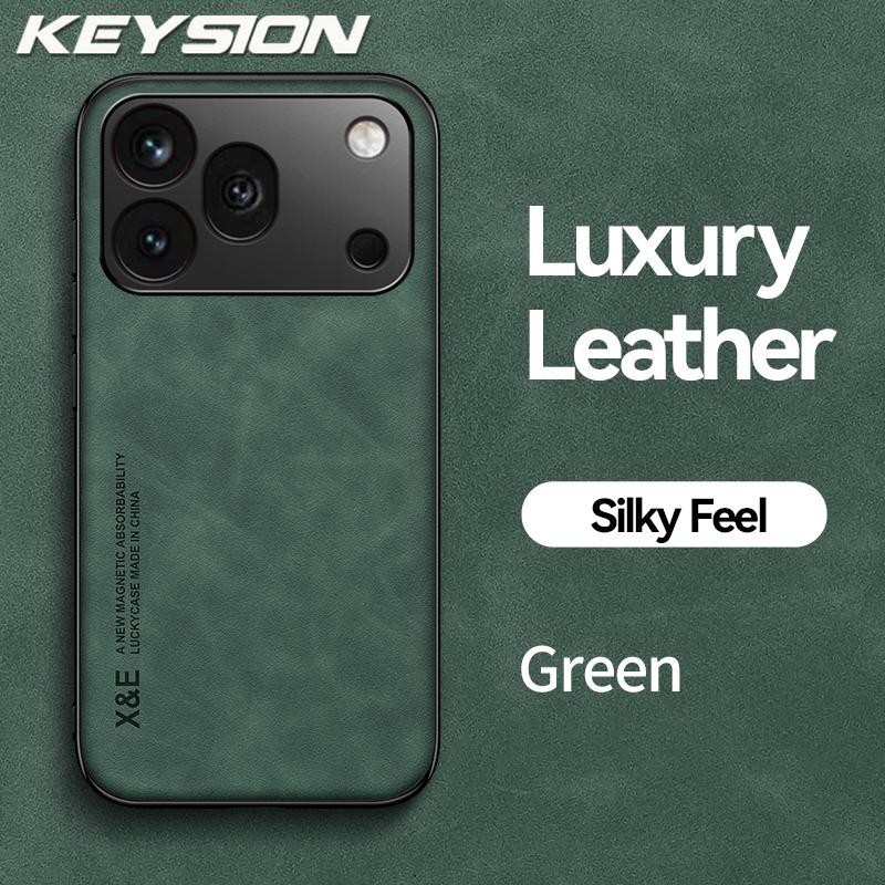 KEYSION Luxus Retro PU-Leder Handyhülle für HONOR 600 Pro 5G Silikon+PC Stoßfeste Handy-Rückabdeckung für Huawei Honor 600 5G
