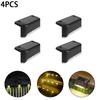 4/6/8/12/16/20/24Pcs New Solar Fence Light Railing Stair Lamp Outdoor Waterproof LED Step Light Courtyard Decorative Wall Light