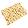 25Pcs Paper Straws Bamboo Print Straws Hawaiian Jungle Tropical Bamboo Print