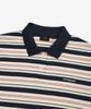 COVERNAT WOMAN Collared Stripe T-Shirt Navy