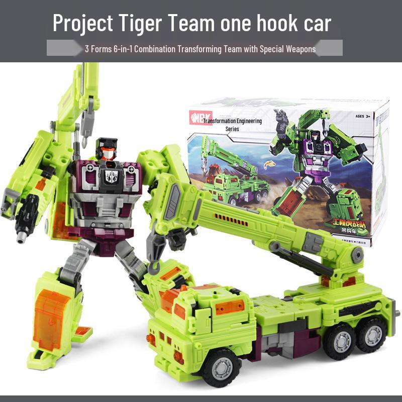 Devastator King Kong Robot Engineering Vehicle Action Figure - Six-In-One Model for Kids