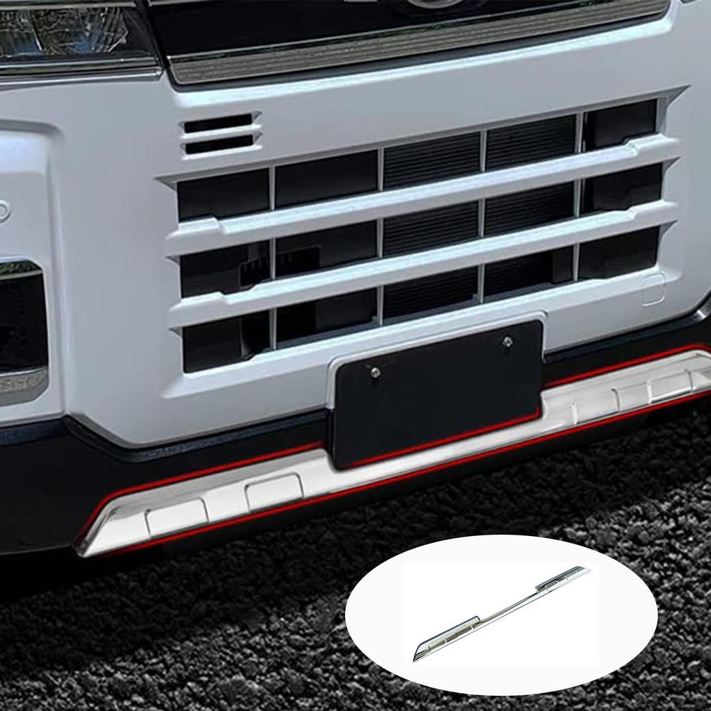 Hyorabyn Front Grille Guard Garnish Front Bumper Decorative Parts for Daihatsu New Atrai S700 Hijet Cargo and Durable Stainless Steel Exterior