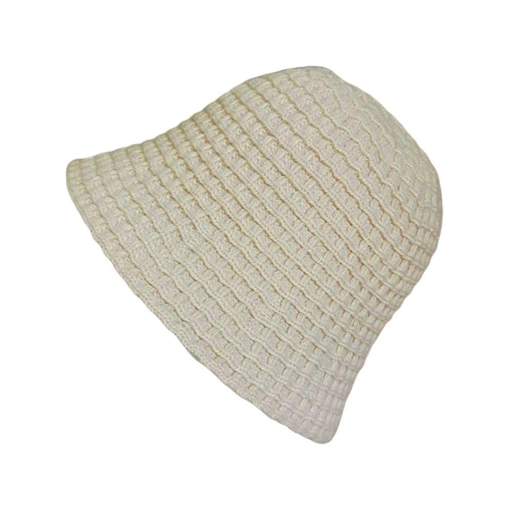 Ear Protection Bucket Hat Coldproof Knitted Fisherman Hat Fashion Warm Cap for Women