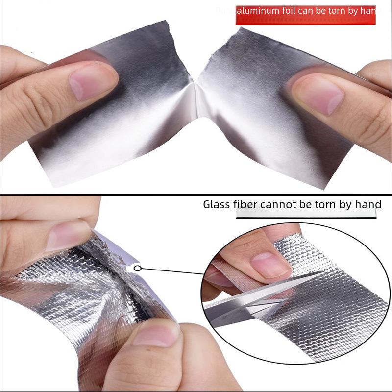 Bandă de folie de aluminiu pentru temperaturi înalte: Impermeabil, autoadeziv, rezistent la mucegai, pentru îmbinări în bucătărie și aragaz.