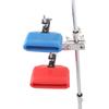 Blue Red Drum Clapper Jazz Style Drum Jam Block Durable Drum Bell Set  Drum Parts