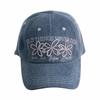 ONE, TWO, THREE, FLOWER KNOT CAP [Dusty Blue]