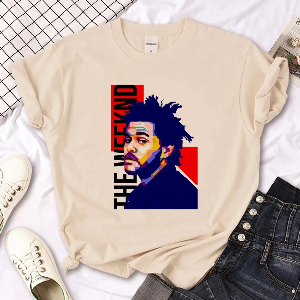 

the Weeknd tshirt women Japanese graphic top girl Japanese manga y2k clothing 4XL