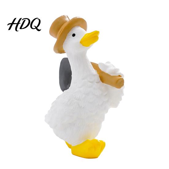 Cute Home Office Decor Mini Garden Duck Figurine Farm Dolls Small Desktop Resin Figures Car Dashboard Figurines