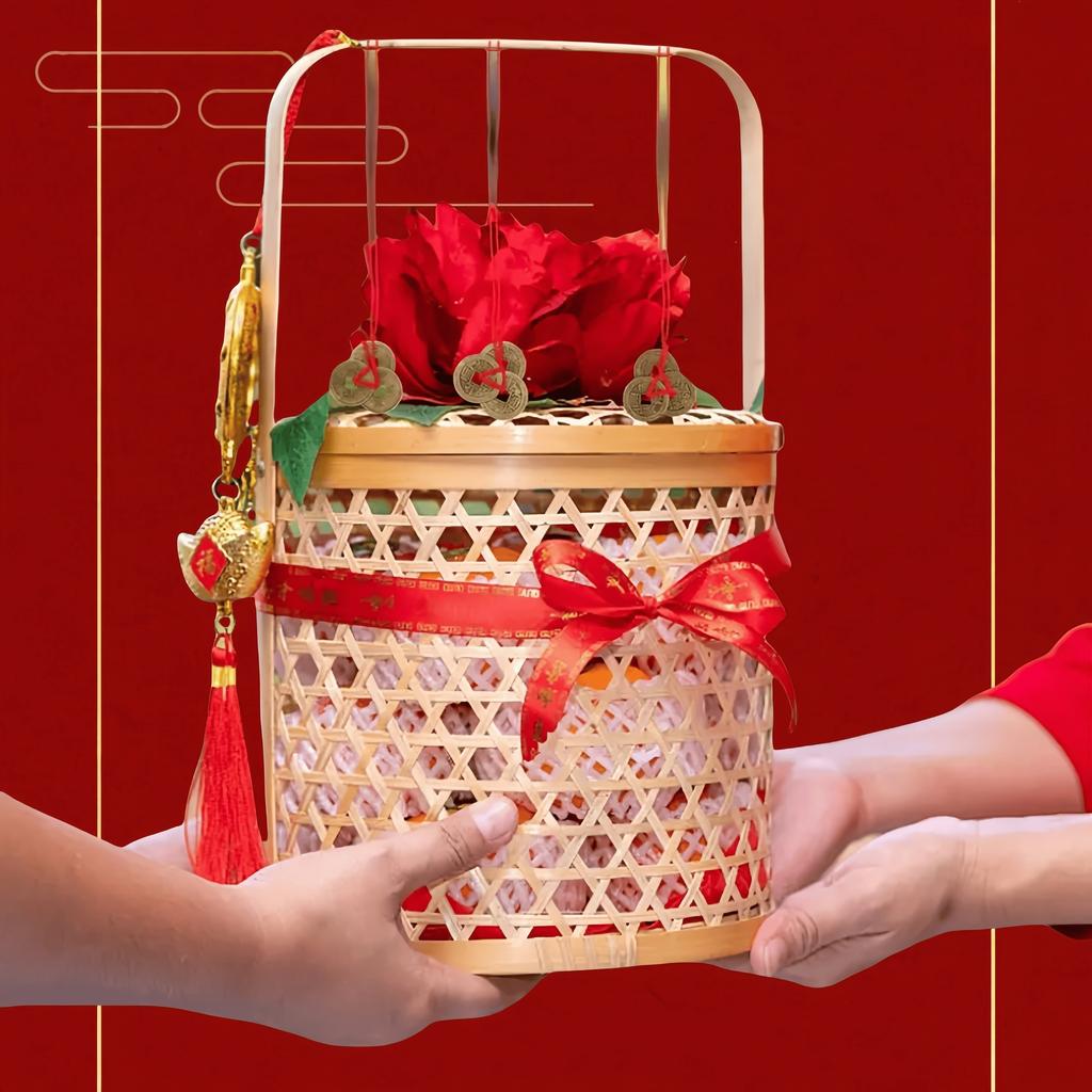 3/9pcs Retro Chinese Traditional Red Rope Lucky Coins-Antique Brass Feng Shui Decorative Pendant, Feng Shui Decoration,New Year